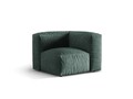 Modul pentru canapea, 1 loc, Martina-120, Micadoni Home, 100x100x75 cm, catifea, petrol