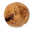 Sculptura decorativa Ball, Mauro Ferretti, 20x20x20 cm, tec reciclat, lucrat manual, model unicat, maro