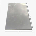 Oglinda decorativa, Neostill, A331D, 62x2.2x130 cm, MDF , Argintiu