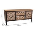 Bufet inferior Creaciones Meng, 120x35x54 cm, MDF, natural