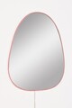 Oglinda cu Iluminare Led, Mirrorland, Quippy, Oglindă indestructibilă cu obturator, Roz