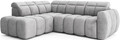 Coltar extensibil stanga 4 locuri ELTAP, LT-04SO, Falconn, 258x208x107 cm, lemn/poliester, gri