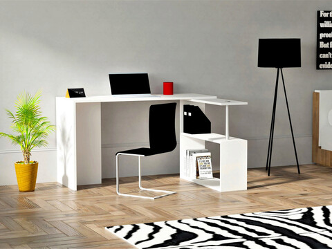 Birou, puqa design, cayko, pal, alb