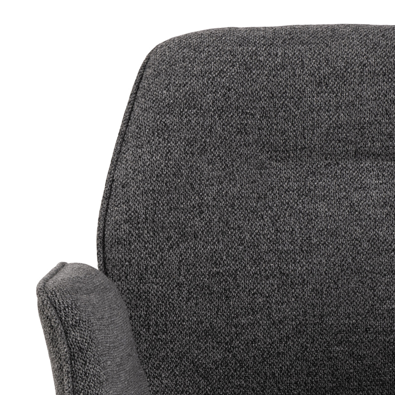 Scaun Aura, Actona, 62x61x90 cm, rotativ, tesatura Boucle/otel, antracit - view 9