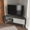 Comoda TV, Zena Home, Mora, Antracit/Alb