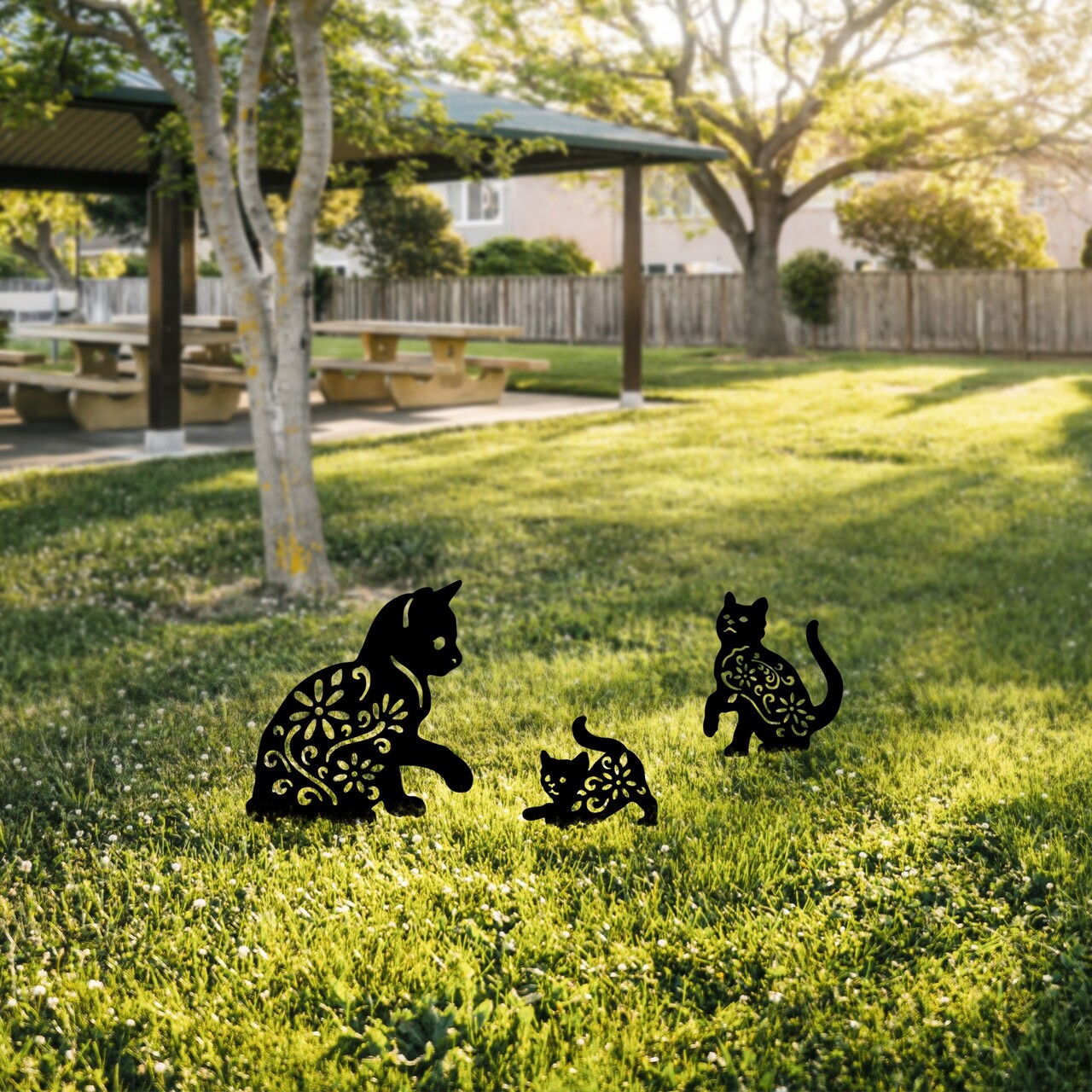 Obiect decorativ de grădină, Fam 02, Negru - imagine 3