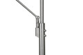 Lampadar Franklin, TRIO, 35.2x181 cm, 35W, 6.5W, 1x SMD, metal, argintiu mat