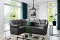 Coltar extensibil stanga 3 locuri ELTAP, LII-095, Lord II, 243x195x112 cm, lemn/poliester, gri