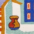 Decoratiune de perete, Santorini Details, Creaciones Meng, 40x50 cm, iuta