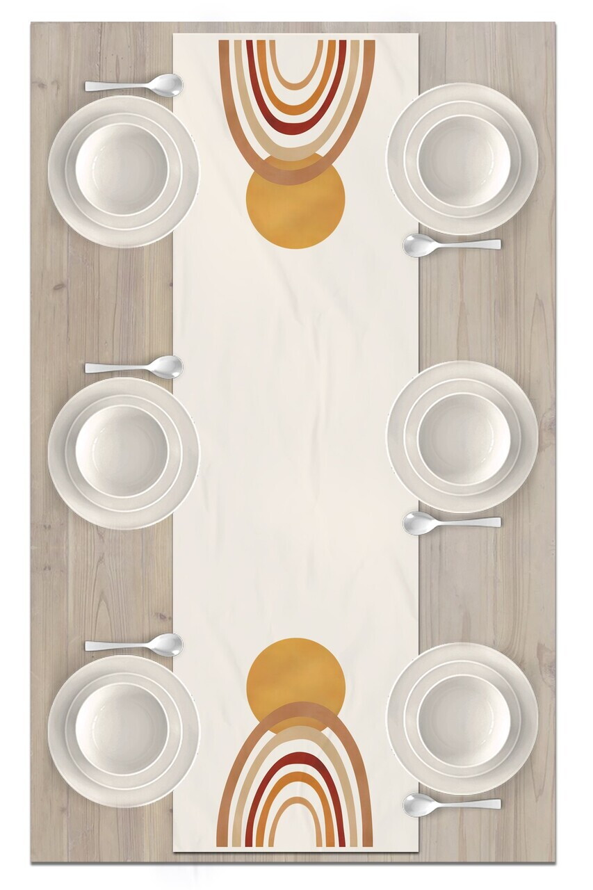 Traversa de masa, Artrunmin-113, 40x135 cm, Poliester, Multicolor — imaginea 2