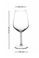Set de pahare de vin, Hermia, 127RKL1657, Maro