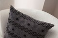 Husa de perna, Tuffet, 43x43 cm, Material: 100% POLIESTER, Negru