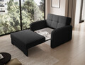 Canapea extensibila 1 loc, ELTAP, Laine, 102x109x84 cm, lemn/poliester, negru