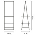 Suport pentru haine, Brabantia, Linn Compact, 57x60.6x190 cm, otel, alb