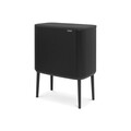 Cos de gunoi cu soft touch, Brabantia, Bo Touch Matt, 36 L, 31.2x54x68 cm, otel, negru mat