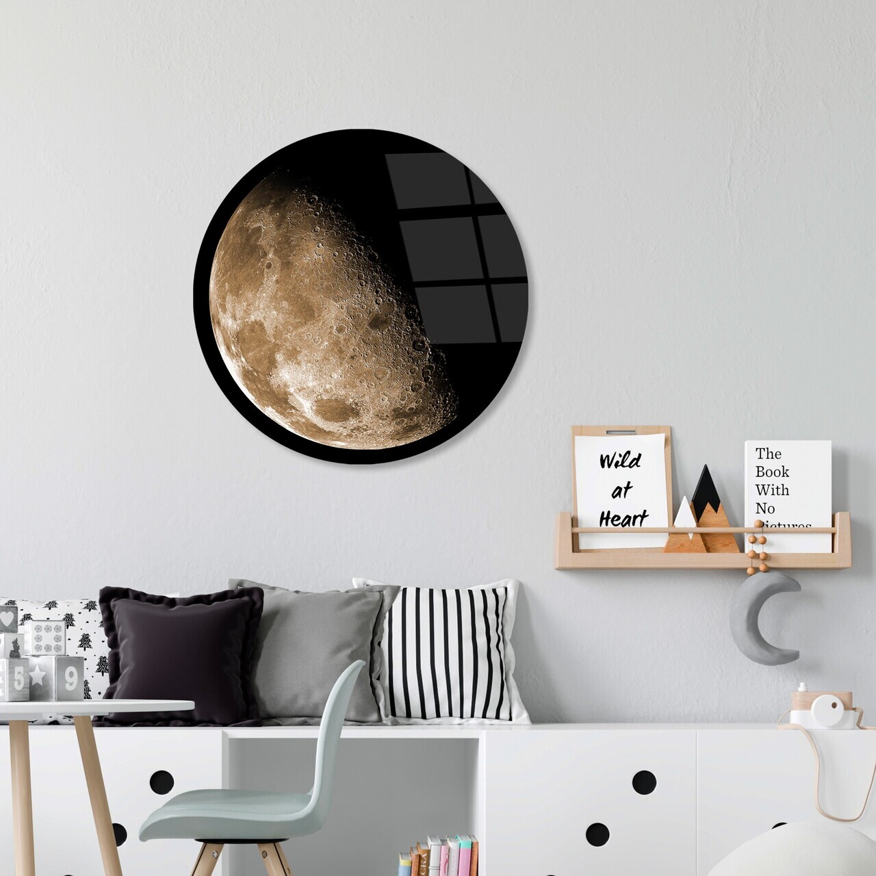 Tablou decorativ, UV-1145, ø30 cm, Multicolor — imaginea 2