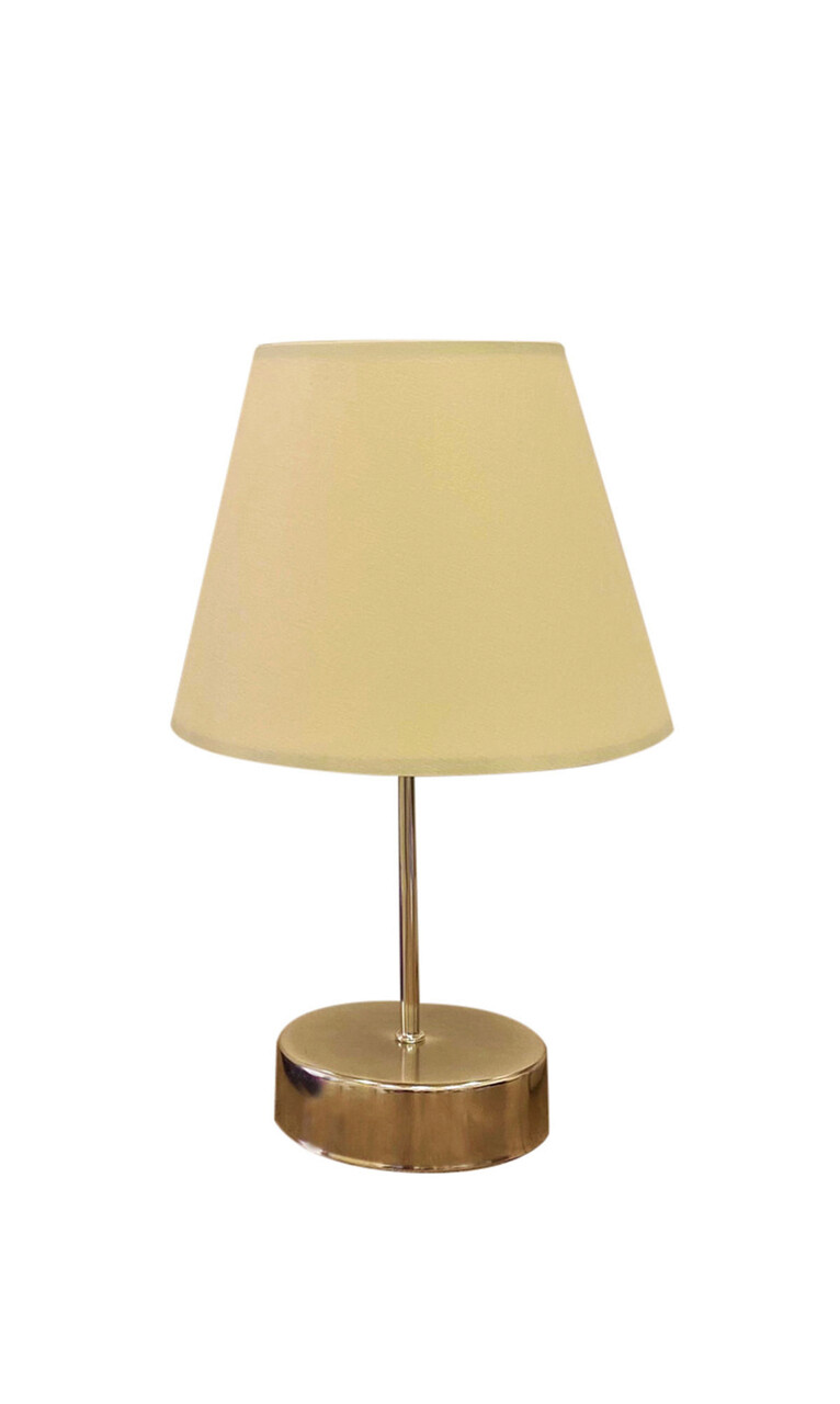 Lampa de masa, FullHouse, 390FLH1708, Metal, Crem / Argintiu