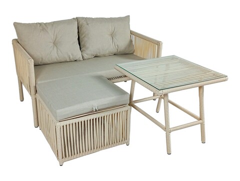 Set mobilier de gradina, jumilla, shangai 8, crem