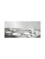 Set 2 cesti cu farfurie pentru ceai, Canete, Brandani, 15.5x8 cm, portelan New Bone China