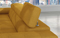 Coltar extensibil stanga 4 locuri ELTAP, Armd-74, Armando, 289x203x85 cm, lemn/poliester, galben