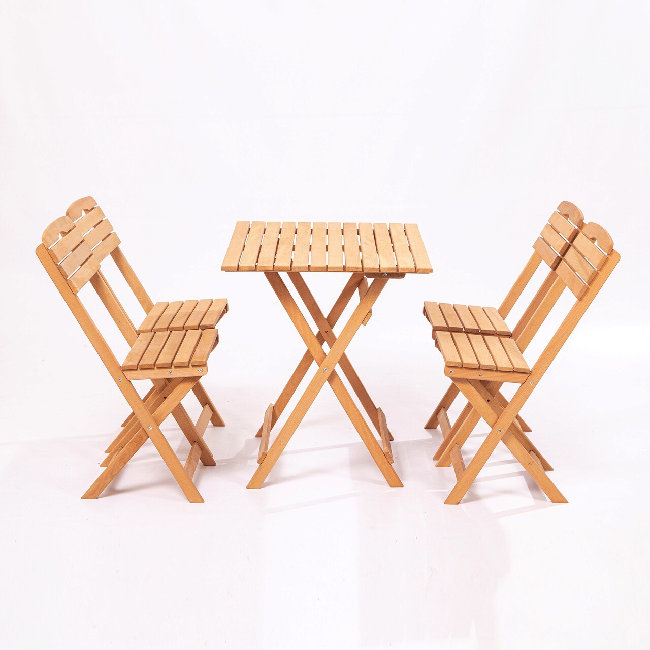 Set masa si scaune de gradina 5 piese, Meya Dekor, MY004, Maro - 1 | YEO