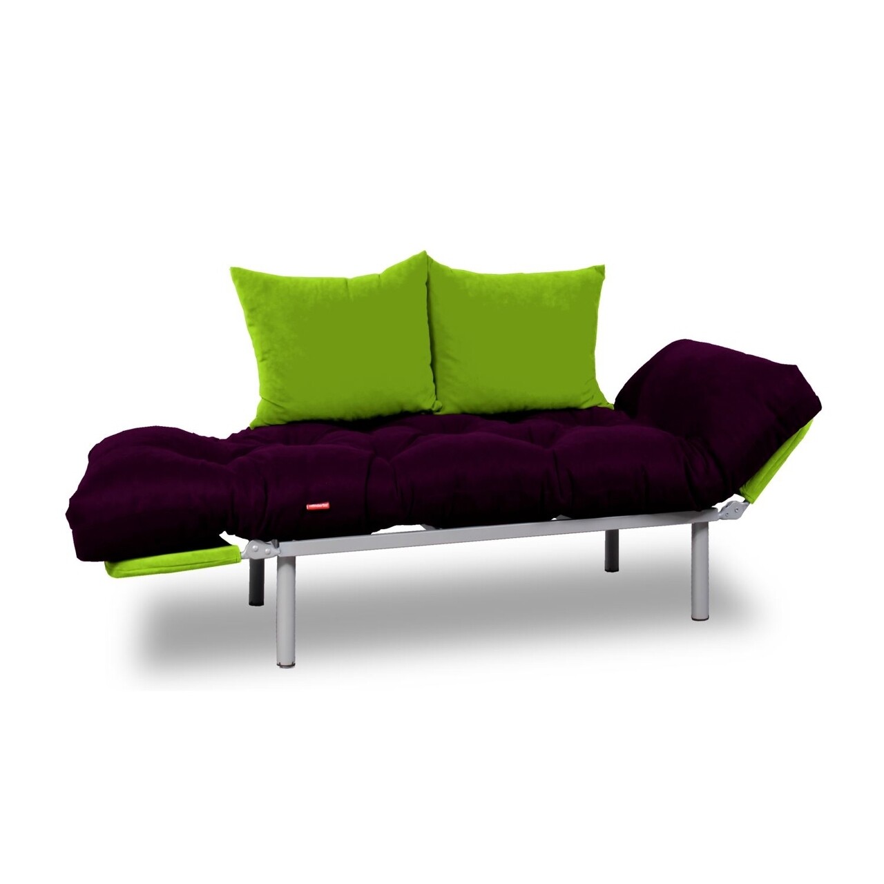 Canapea Extensibila Gauge Concept, Damson Green, 2 Locuri, 190x70 Cm, Fier/poliester