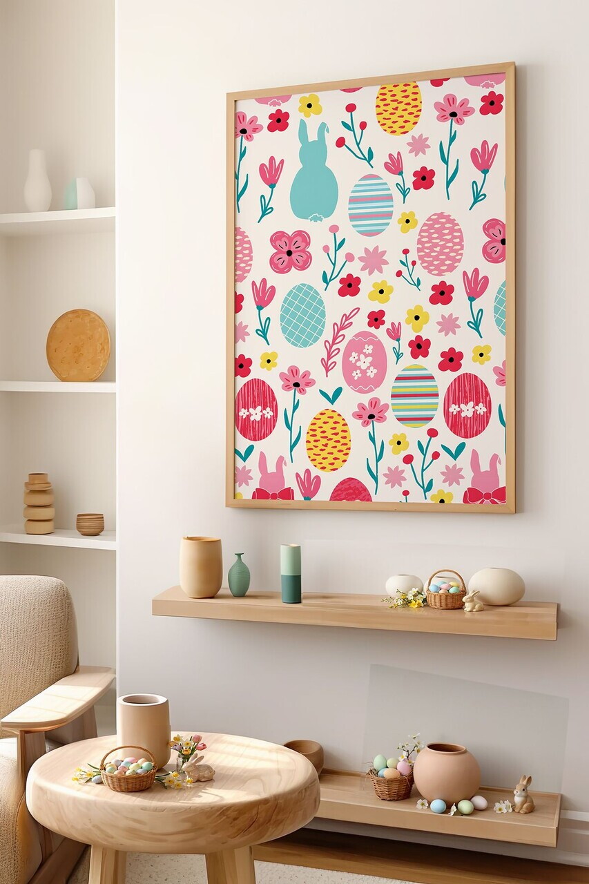 Tablou decorativ, Arteastermodel11-5070, MDF, Multicolor
