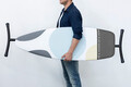 Masa de calcat cu zona termorezistenta, Brabantia D, PerfectFlow Spring Bubbles, 135x45 cm, otel/bumbac