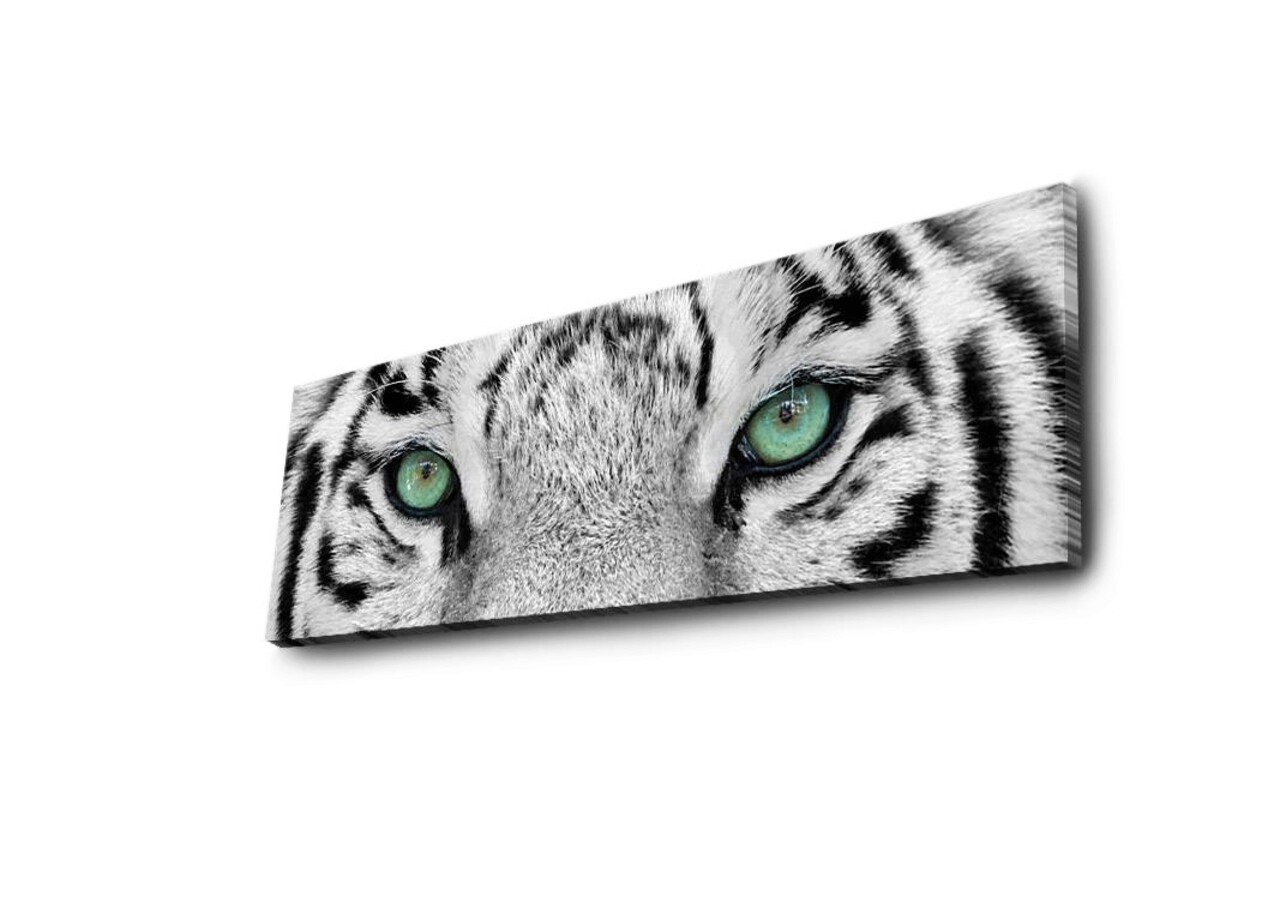 Tablou decorativ cu lumina LED, 3090DACT-19, Canvas, 30 x 90 cm, Multicolor