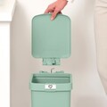Cos de gunoi cu pedala, Brabantia, StepUp, 10 L, 26.5x20.3x38.1 cm, polipropilena, verde jad