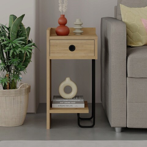 Noptiera, Homitis, Sirius Left, 32x61x30 cm, Stejar 32x61x30 imagine 2022
