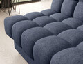 Canapea extensibila 3 locuri ELTAP, Clareta, 197x95x96 cm, lemn/poliester, albastru
