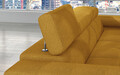 Coltar extensibil dreapta 4 locuri ELTAP, Armd-51, Armando, 289x203x85 cm, lemn/poliester, galben