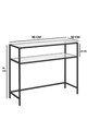Dulap, Modara, By-4, Negru / Transparent