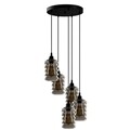 Candelabru, Opviq, Smoked - 022, E27, 60 W, metal/sticla