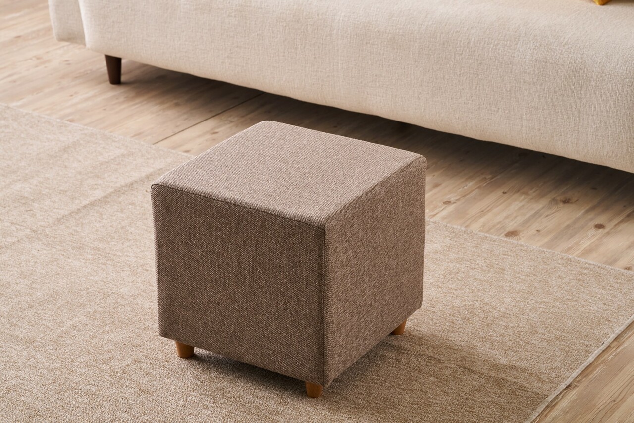 Taburet, Atelier del Sofa, 825BLC5167, Lemn, Maro - view 2