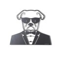 Decoratiune de perete, Bodyguard, Metal, Dimensiune: 42 x 50 cm, Negru