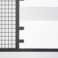 Cuier de perete, Decortie, Nomad Portmanto, 78x182x30 cm, Alb/Negru