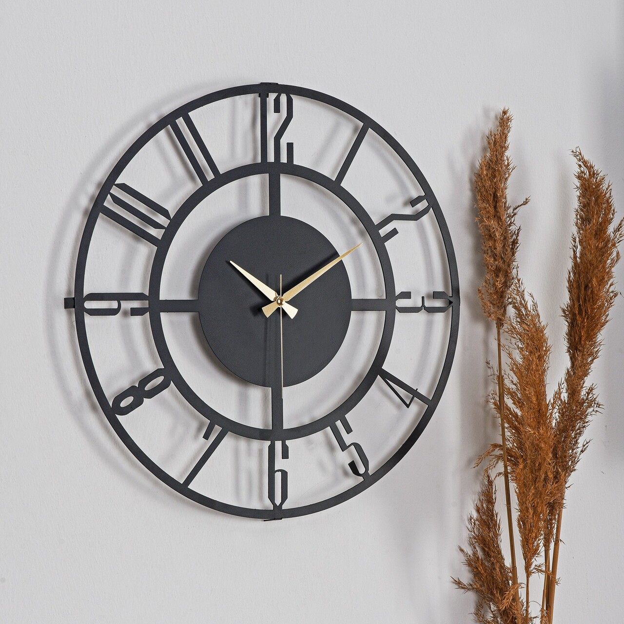 Ceas de perete Bunella Diametru: 50 cm Negru