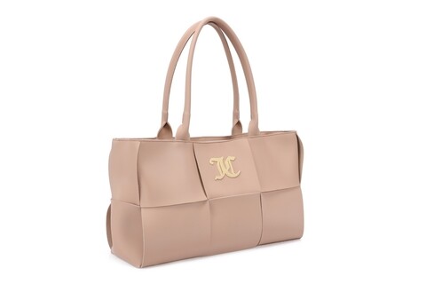 Geanta Juicy Couture 105, 40x12x25 cm, piele ecologica, camel