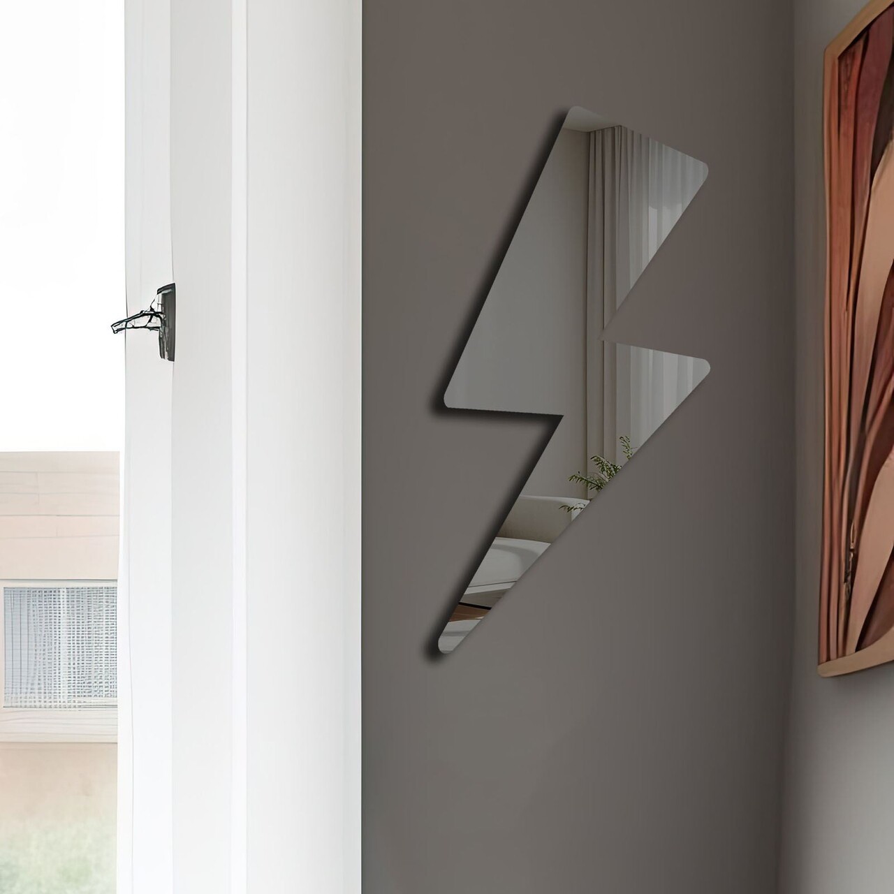 Oglinda decorativa Ozgl504 Partea de jos: 100% EVA (Grosime: 10 mm) Afumat