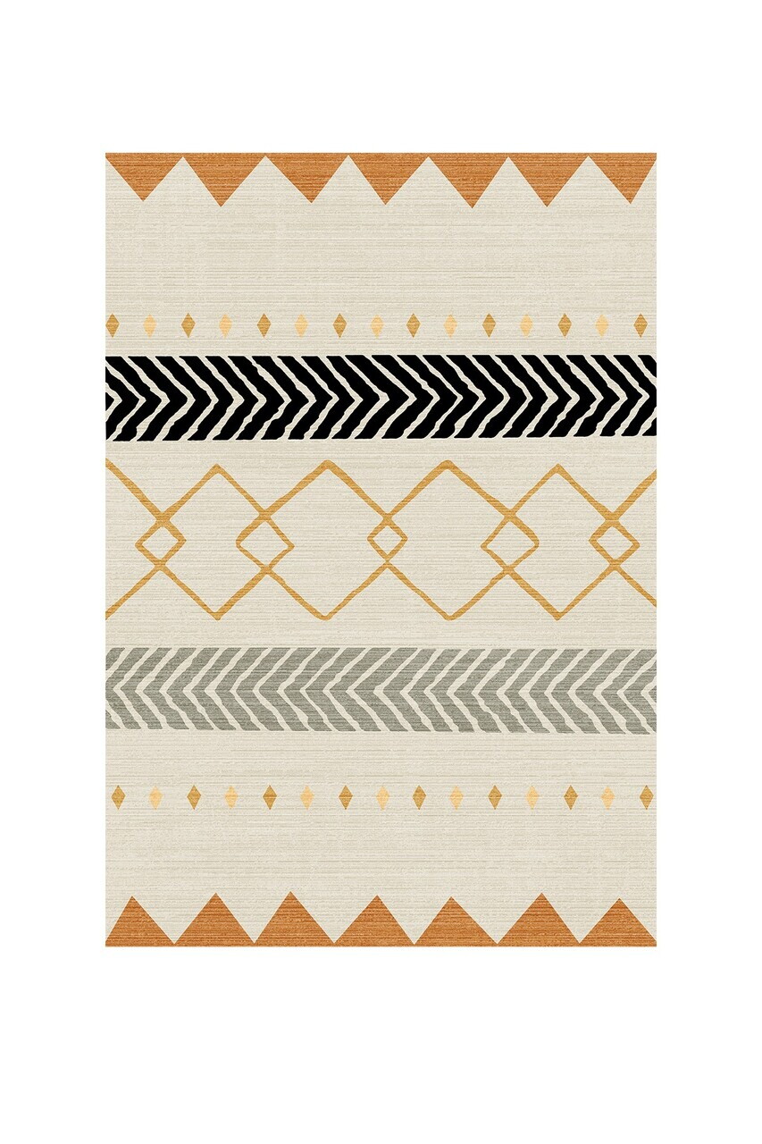 Covor, CLR-0000564-003, 80x200 cm, Poliester, Crem — imaginea 2