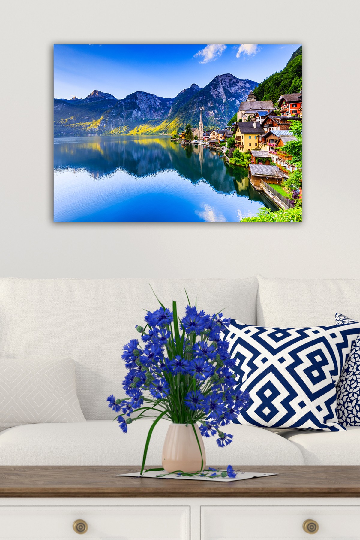 Tablou decorativ, 682572550-5070, Canvas, Rama din lemn (grosime 3 cm), Multicolor