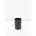 Suport periute si pasta de dinti, Brabantia, Dark Grey, 7.6x7.6x11 cm, polipropilena, gri inchis