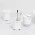Suport periute si pasta de dinti, Brabantia, MindSet, 8.1x8.1x9.4 cm, otel, Alb