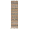 Covor Medina Jute Natural/Grey, Flair Rugs, 60x230 cm, iuta/lana, natural/gri