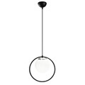 Lustra, Dolunay - 4491, Opviq, 26 x 15 x 126 cm, 1 x E27, 40W, negru/alb