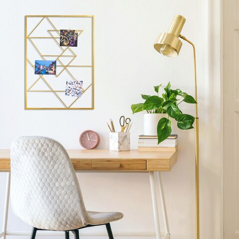 Decoratiune de perete, moodboard 5, metal, dimensiune: 40 x 55 cm, auriu