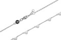 Bratara, Emily Westwood, Silver Multi Heart, inox, argintiu