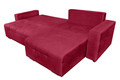 Coltar extensibil Verona Rosu 287x169x96 cm cu lada de depozitare